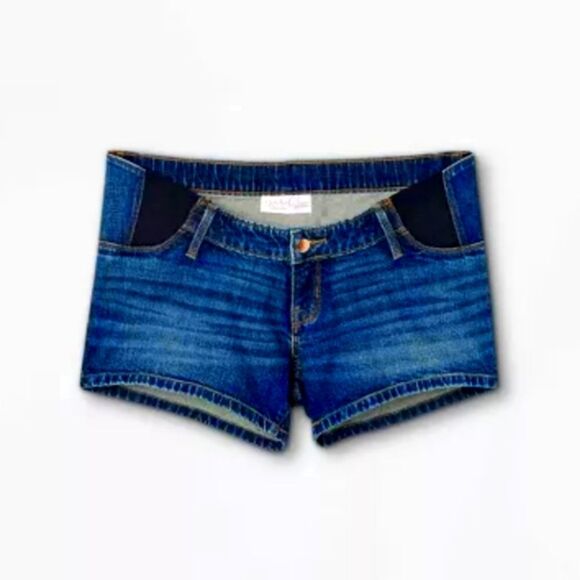 Under Belly Midi Maternity Jean Shorts - Isabel Maternity Size 16/33 - Picture 1 of 5